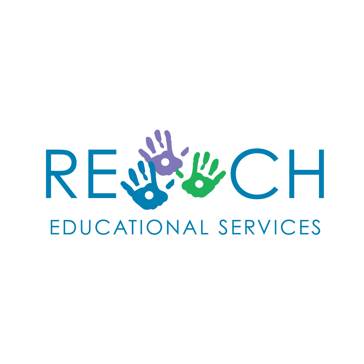 Reach organization typographic logo