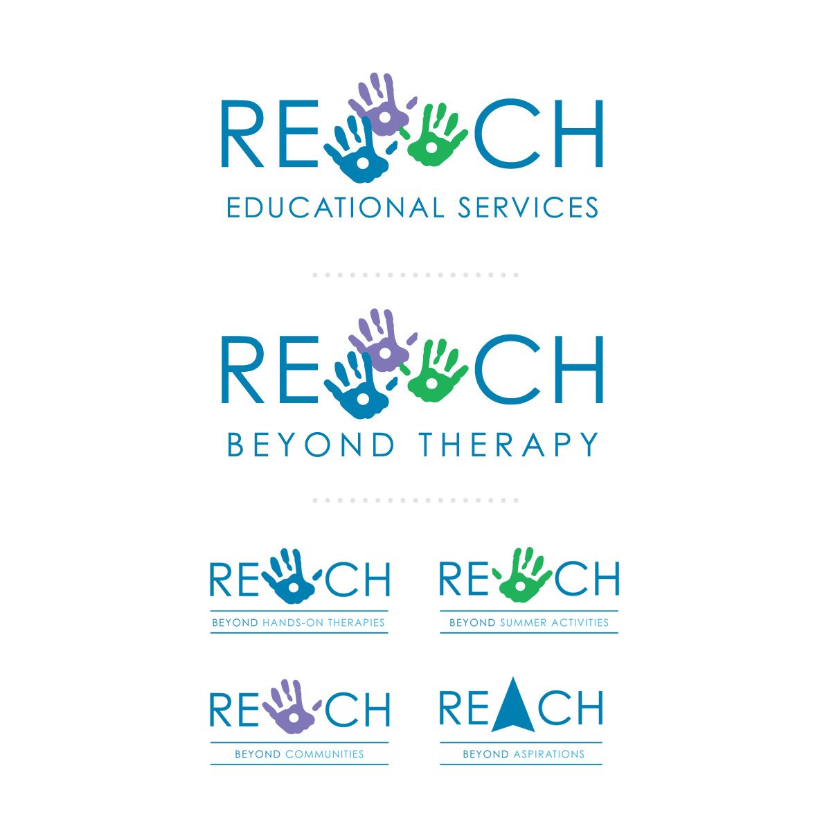 reach logo design evolution