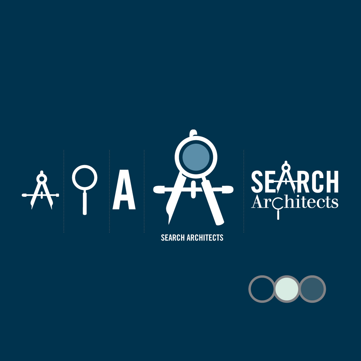 search architects logo identity