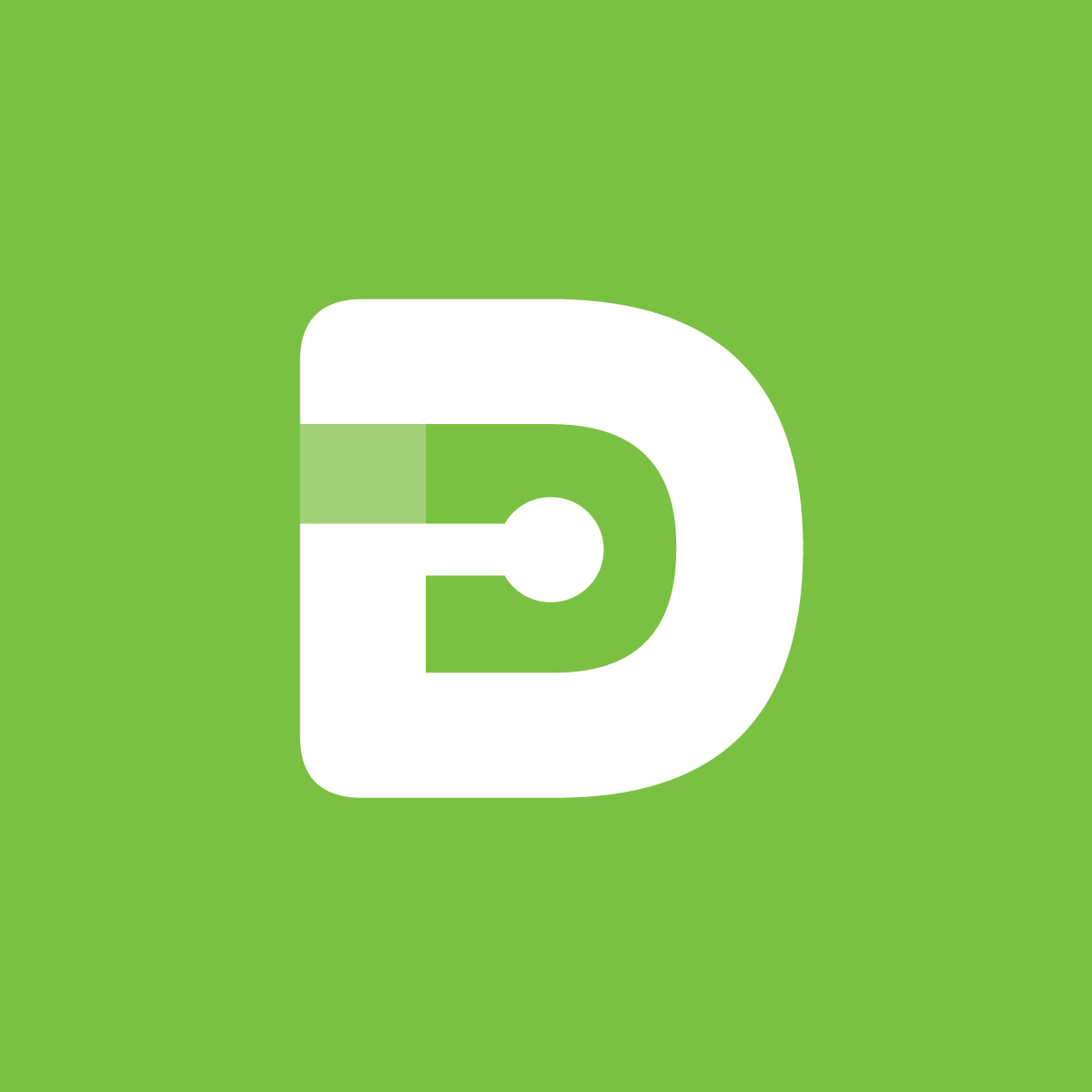 Defendor Doors typographic monogram logo