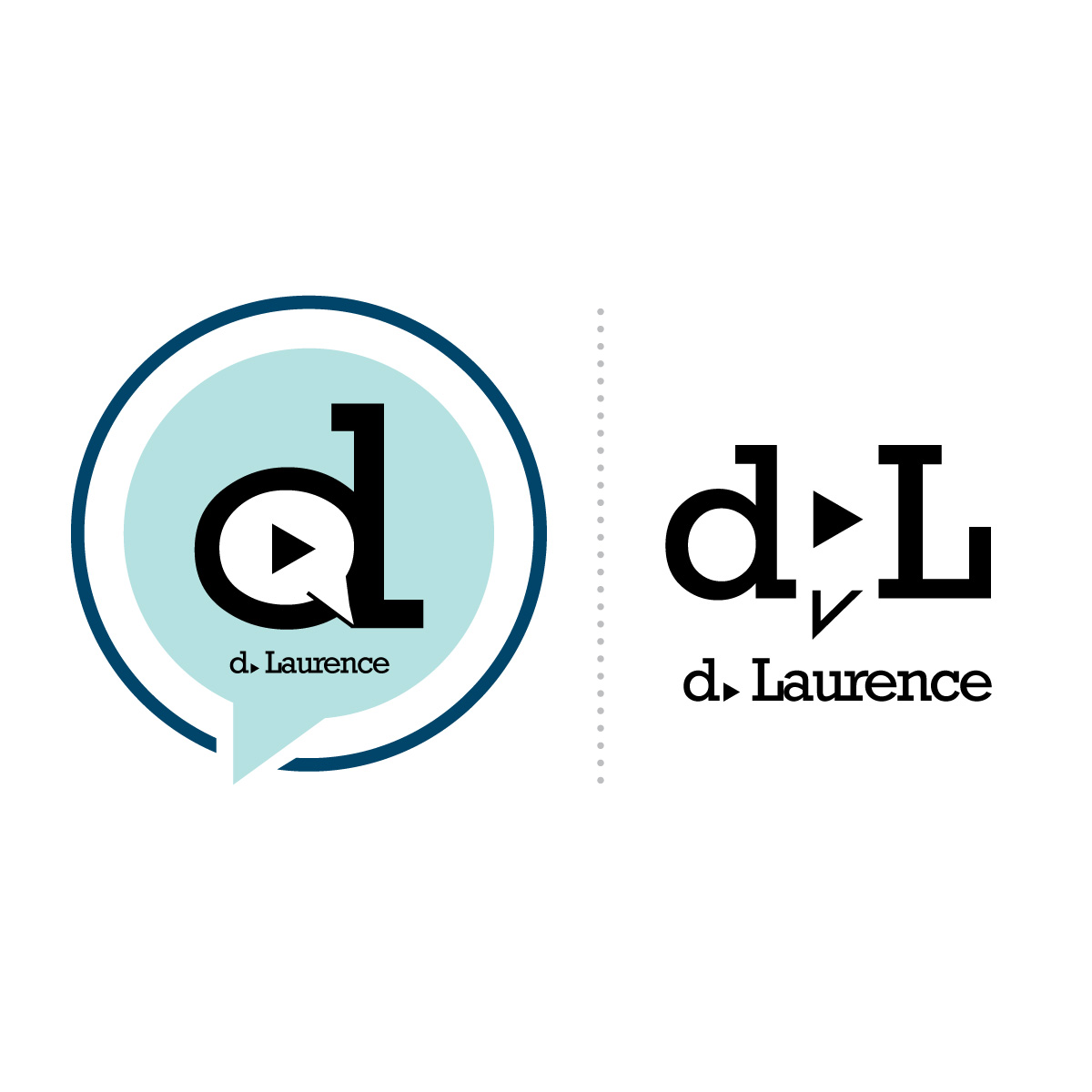 dovina laurence primary logo and secondary logo