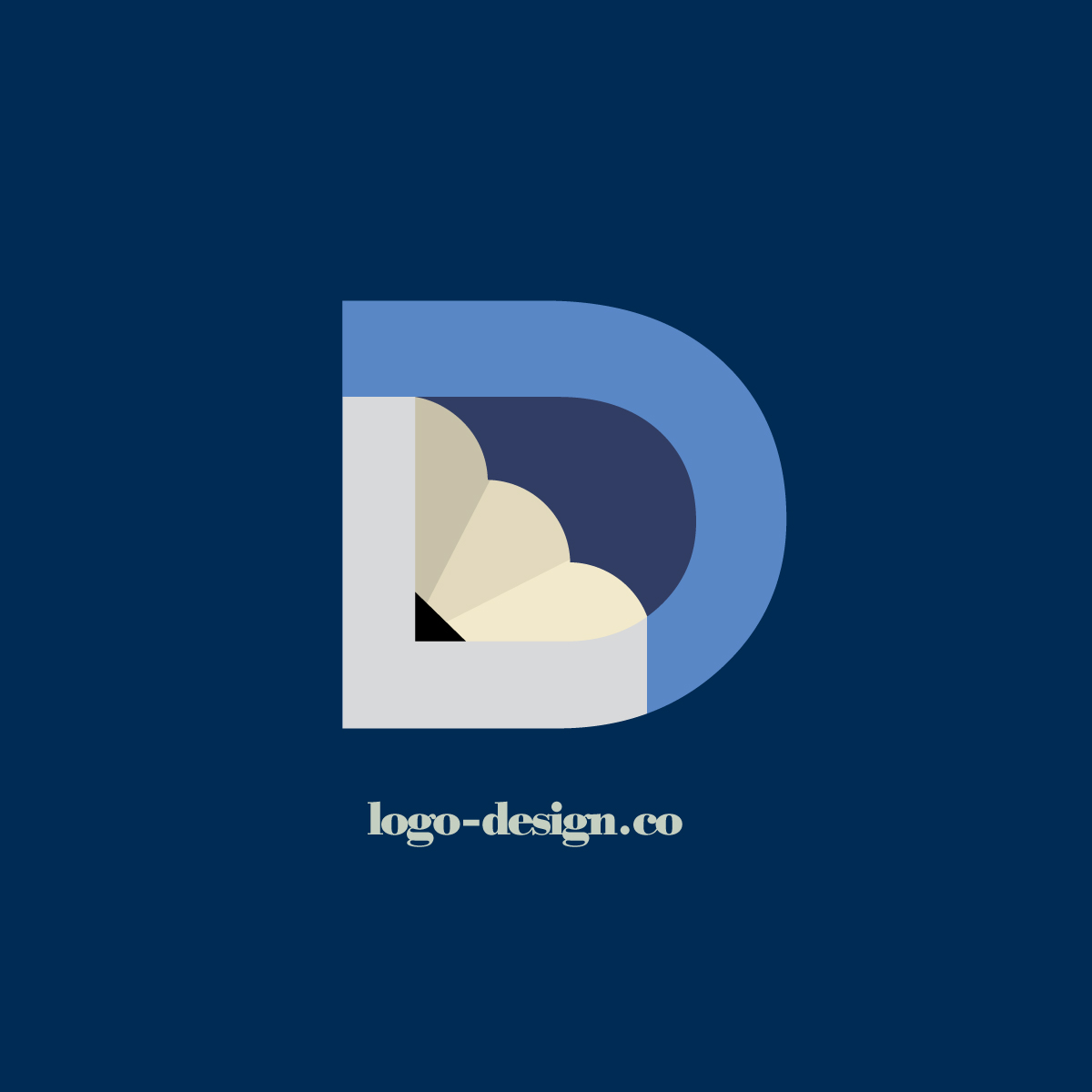 logo design co monogram typographic logo